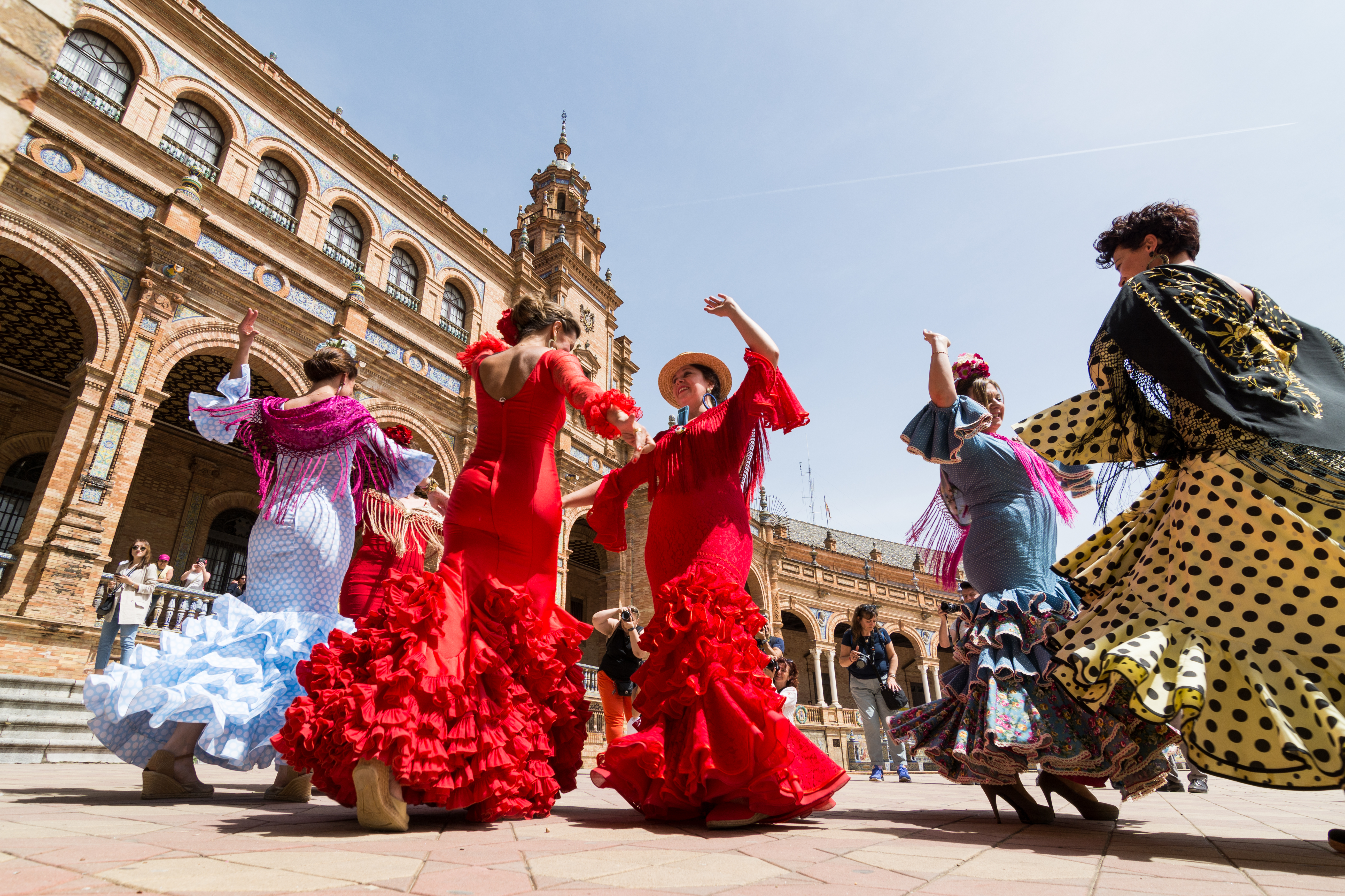Traditional cultural dancers performing at an outdoor event