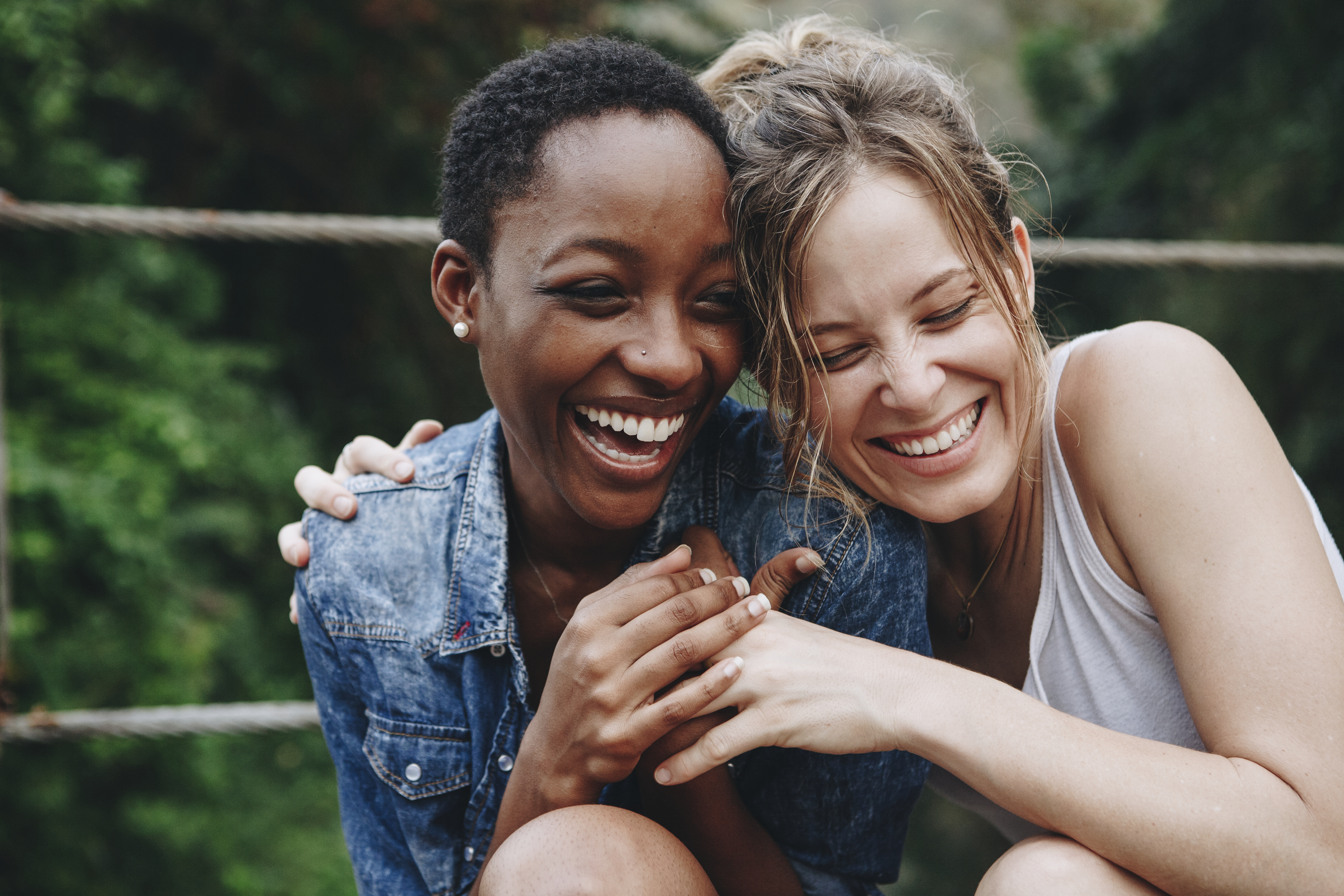 People smiling together in a cultural community setting