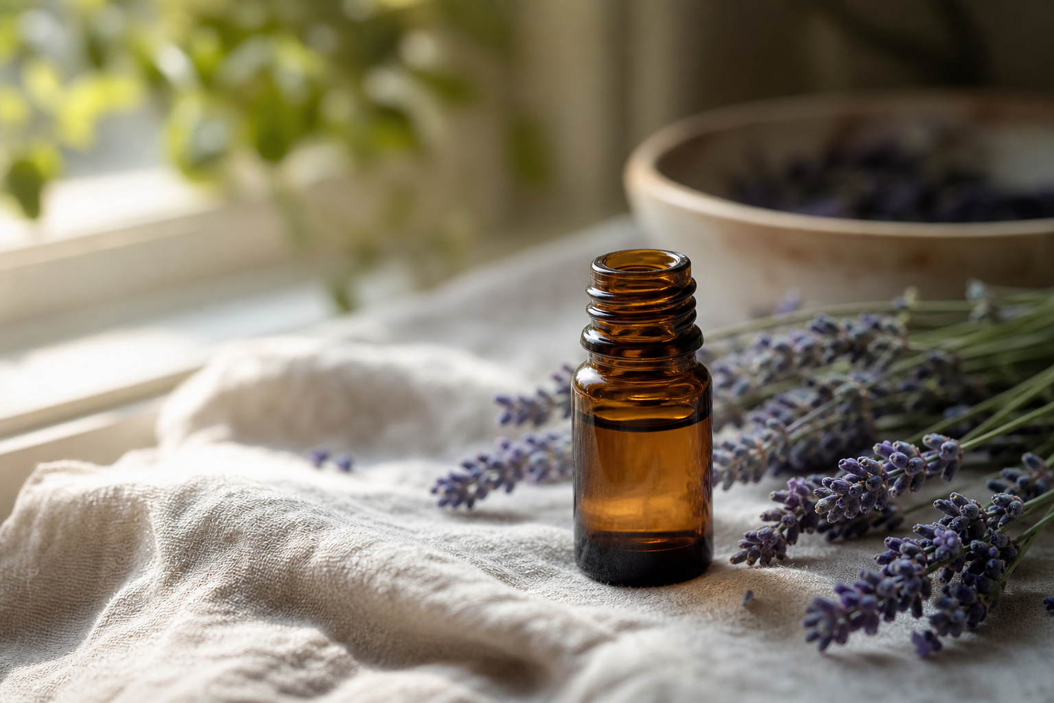 Lavender and essential oils for a gentle scent-based sensory experience
